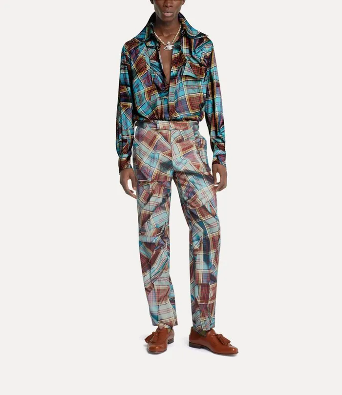 Men M Violin Shirt Multitartan Vivienne Westwood Shirts Men M Violin Shirt Multitartan Vivienne Westwood Shirts