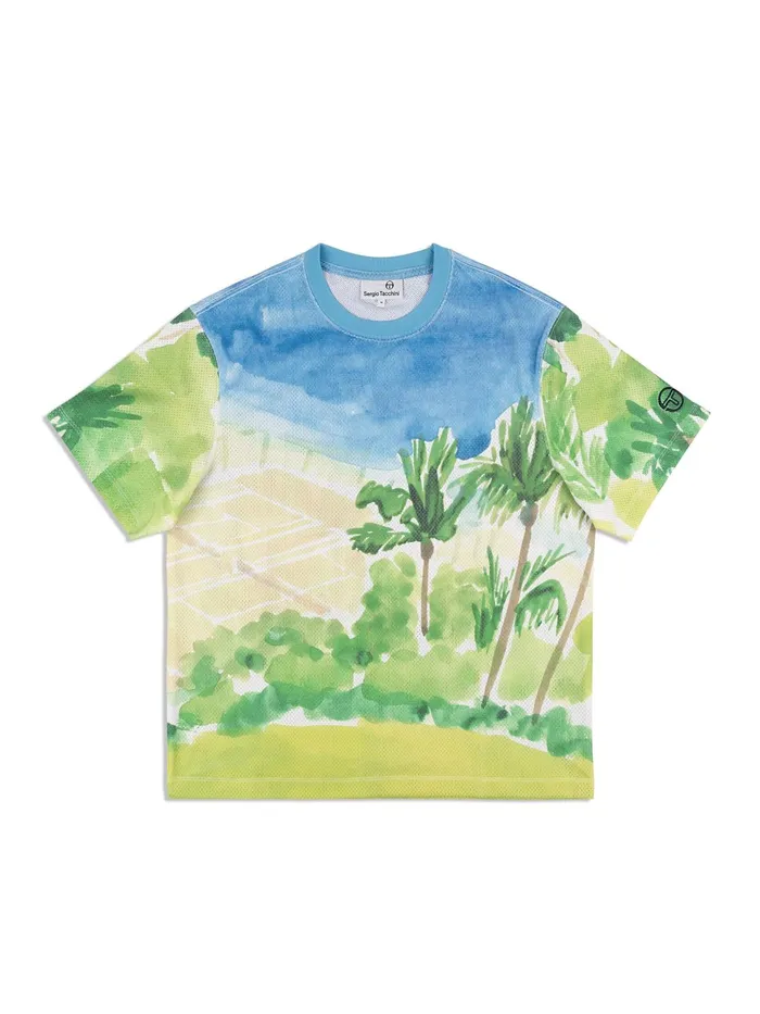 Men Matching Separates Sergio Tacchini Spazio TShirt Multi Print