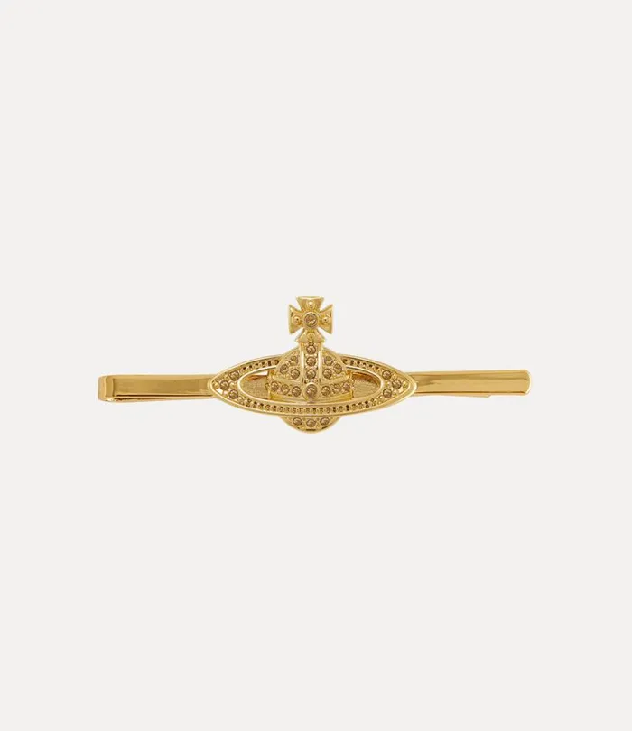 Men Mini Bas Relief Tie Clip Goldlightcoloradotopaz Vivienne Westwood Other Accessories Men Mini Bas Relief Tie Clip Goldlightcoloradotopaz Vivienne Westwood Other Accessories