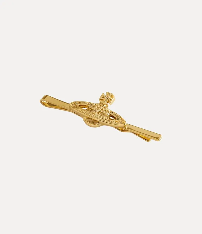 Men Mini Bas Relief Tie Clip Goldlightcoloradotopaz Vivienne Westwood Other Accessories Men Mini Bas Relief Tie Clip Goldlightcoloradotopaz Vivienne Westwood Other Accessories