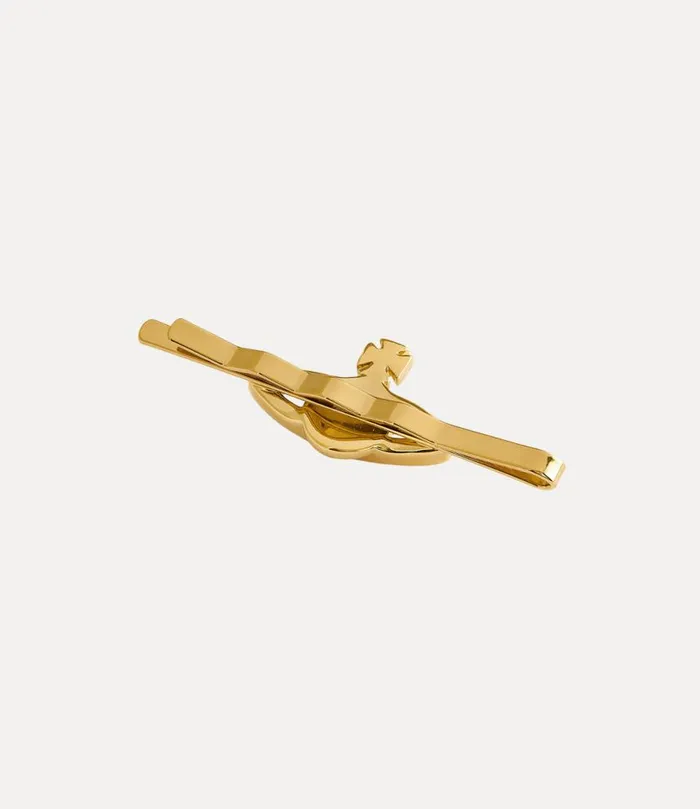 Men Mini Bas Relief Tie Clip Goldlightcoloradotopaz Vivienne Westwood Other Accessories Men Mini Bas Relief Tie Clip Goldlightcoloradotopaz Vivienne Westwood Other Accessories