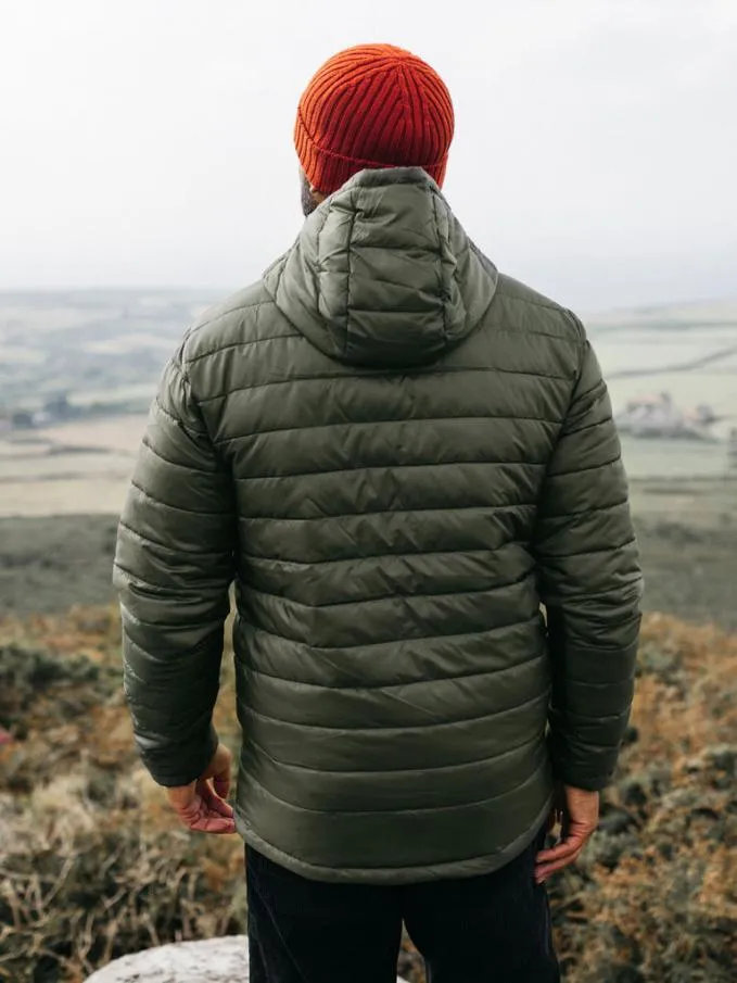 Men Nimbus Hooded Jacket Dark Olive Finisterre Jackets Coats and Gilets