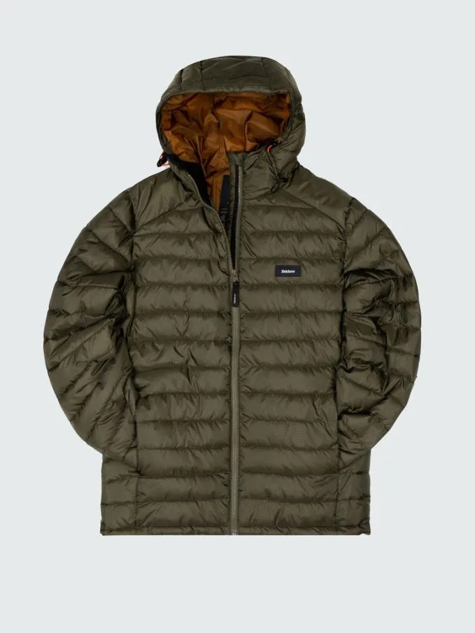 Men Nimbus Hooded Jacket Dark Olive Finisterre Jackets Coats and Gilets