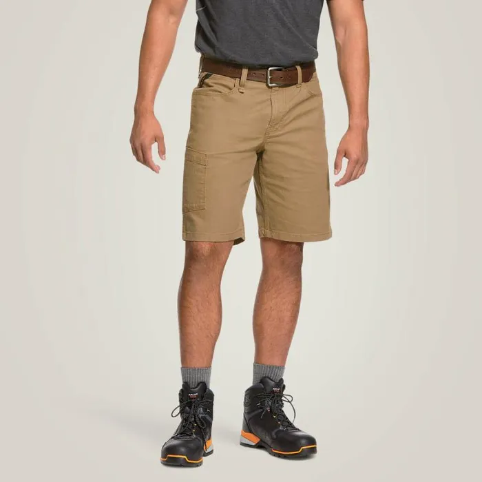 Men Pants and Shorts Ariat Rebar DuraStretch Made Tough 10034 Short Field Khaki Men Pants and Shorts Ariat Rebar DuraStretch Made Tough 10034 Short Field Khaki