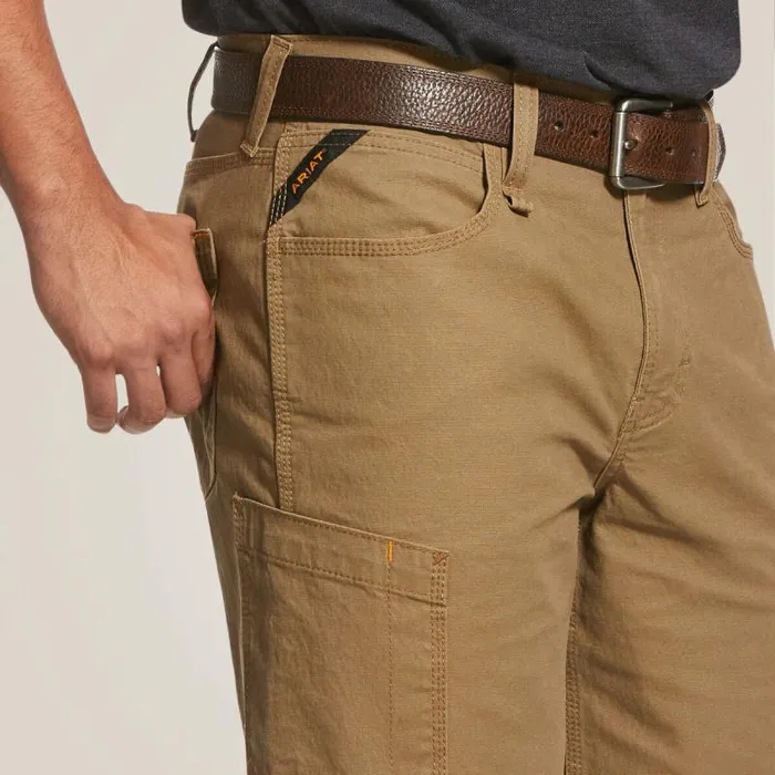 Men Pants and Shorts Ariat Rebar DuraStretch Made Tough 10034 Short Field Khaki Men Pants and Shorts Ariat Rebar DuraStretch Made Tough 10034 Short Field Khaki
