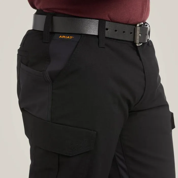 Men Pants and Shorts Ariat Rebar M5 Straight DuraStretch Ripstop Cargo Straight Pant Black Men Pants and Shorts Ariat Rebar M5 Straight DuraStretch Ripstop Cargo Straight Pant Black
