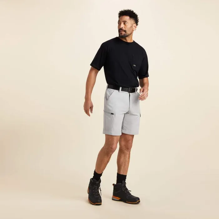 Men Pants and Shorts Ariat Rebar WorkFlow Ultralight Short Alloy Men Pants and Shorts Ariat Rebar WorkFlow Ultralight Short Alloy