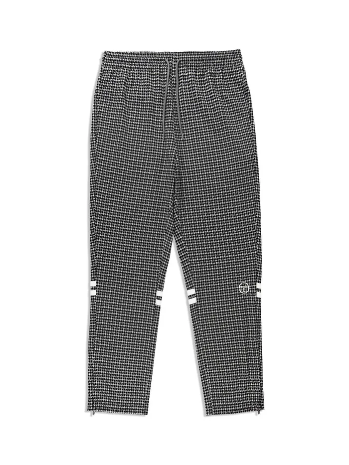 Men Pants And Sweatpants Sergio Tacchini Dallas Houndstooth Track Pant Black Beauty