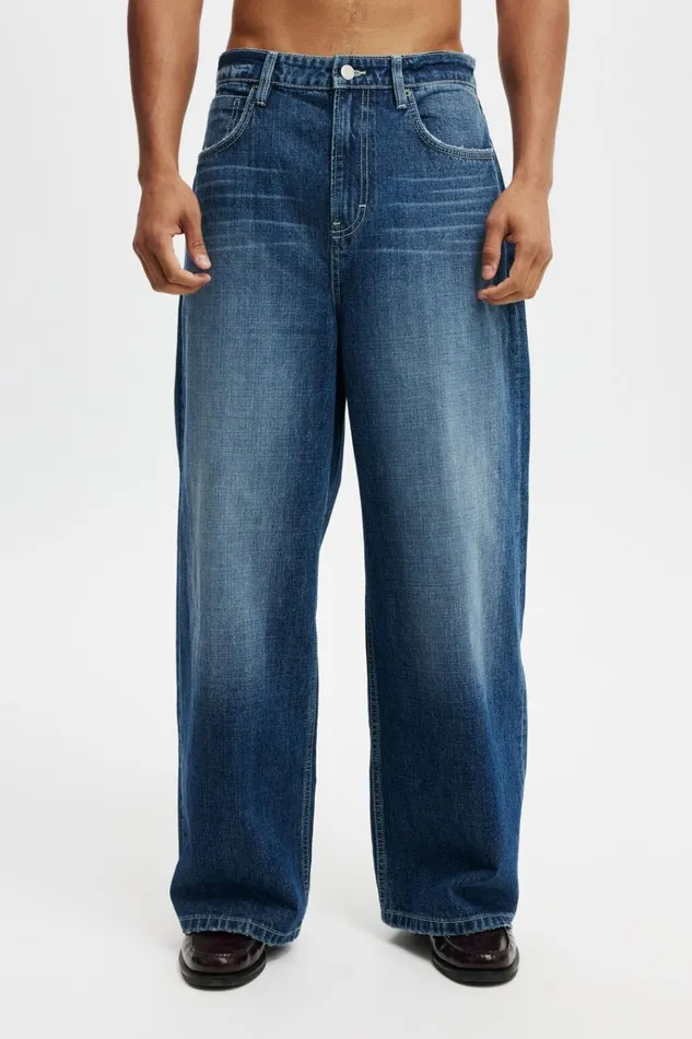 Men Pants Cotton On Super Baggy Jean Riverside Blue Men Pants Cotton On Super Baggy Jean Riverside Blue