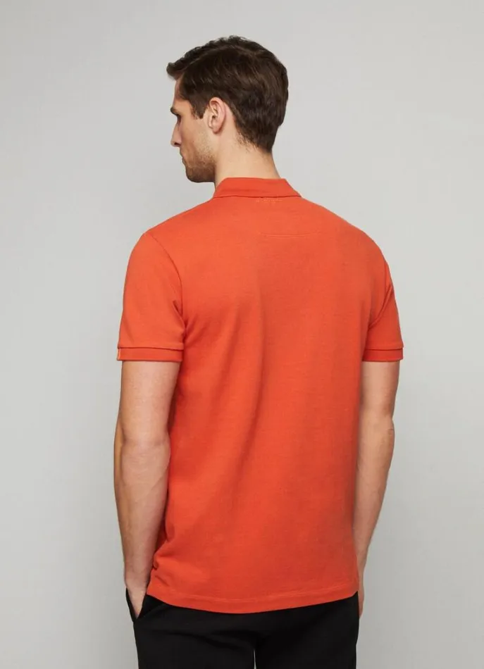 Men Polo Shirts Hackett London Aston Martin Classic Fit Polo Shirt Orange