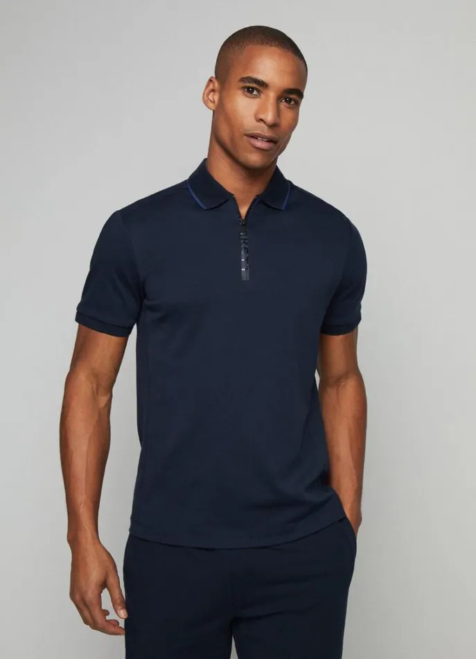 Men Polo Shirts Hackett London Hackett Sport Slim Fit Polo Navy