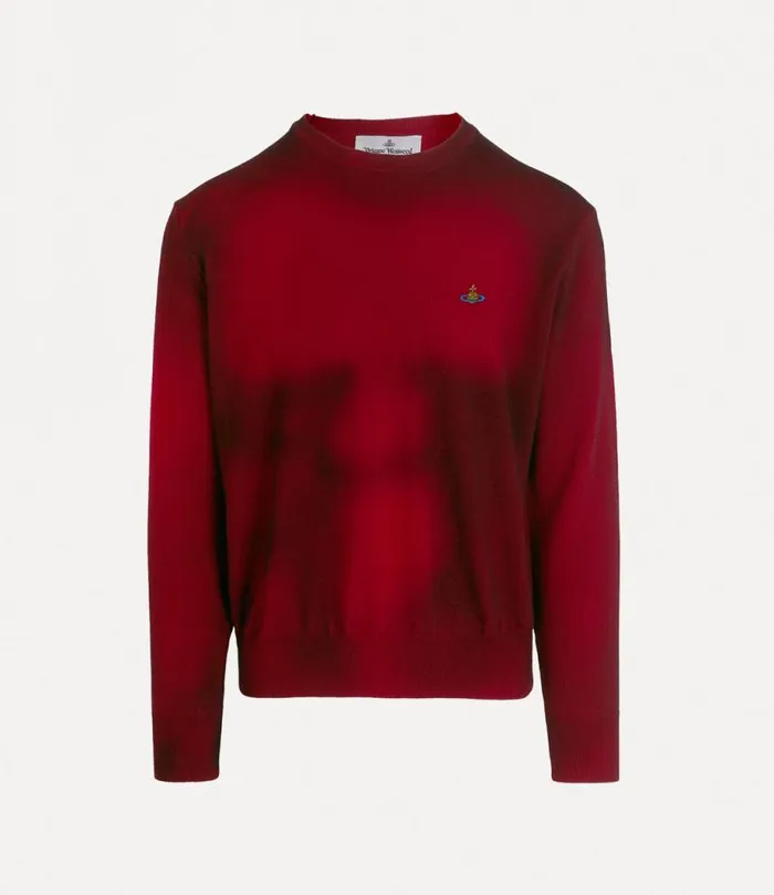 Men Sean Round Neck Jumper Redblack Vivienne Westwood Knitwear And Sweatshirts