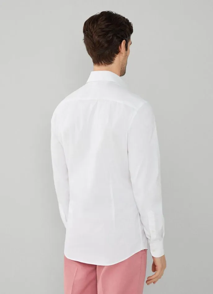 Men Shirts Hackett London Slim Fit Stretch Shirt White
