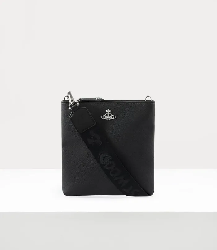 Men Squire Square Crossbody Black Vivienne Westwood Crossbody Bags