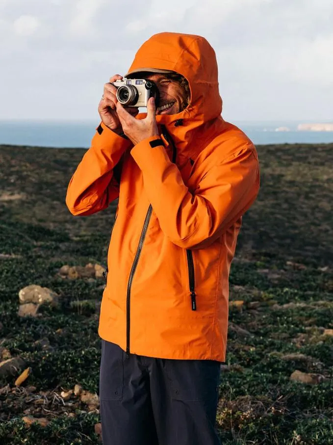 Men Stormbird Waterproof Jacket Burnt Orange Finisterre Jackets Coats and Gilets Men Stormbird Waterproof Jacket Burnt Orange Finisterre Jackets Coats and Gilets