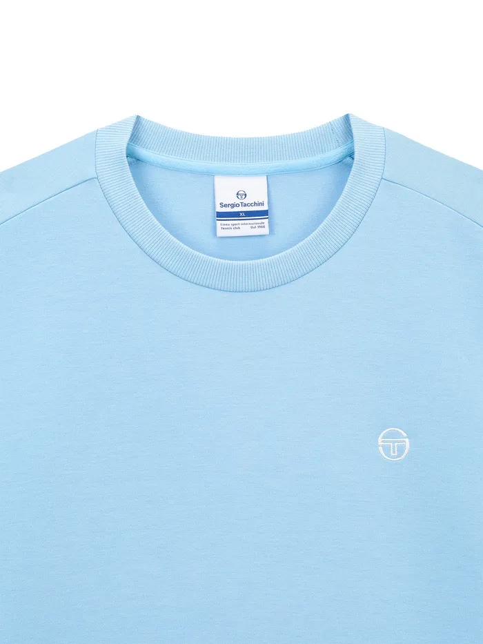 Men Sweatshirts And Hoodies Sergio Tacchini Daily Campo Aircush Sweatshirt Light Blue