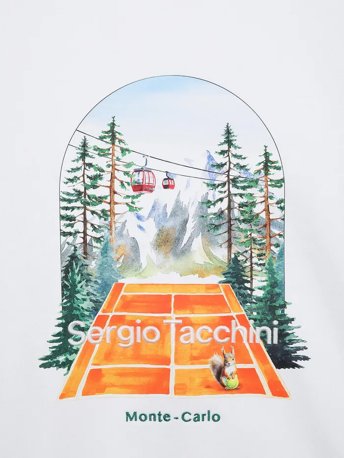 Men Sweatshirts And Hoodies Sergio Tacchini Mc Artwork Sweatshirt Off White