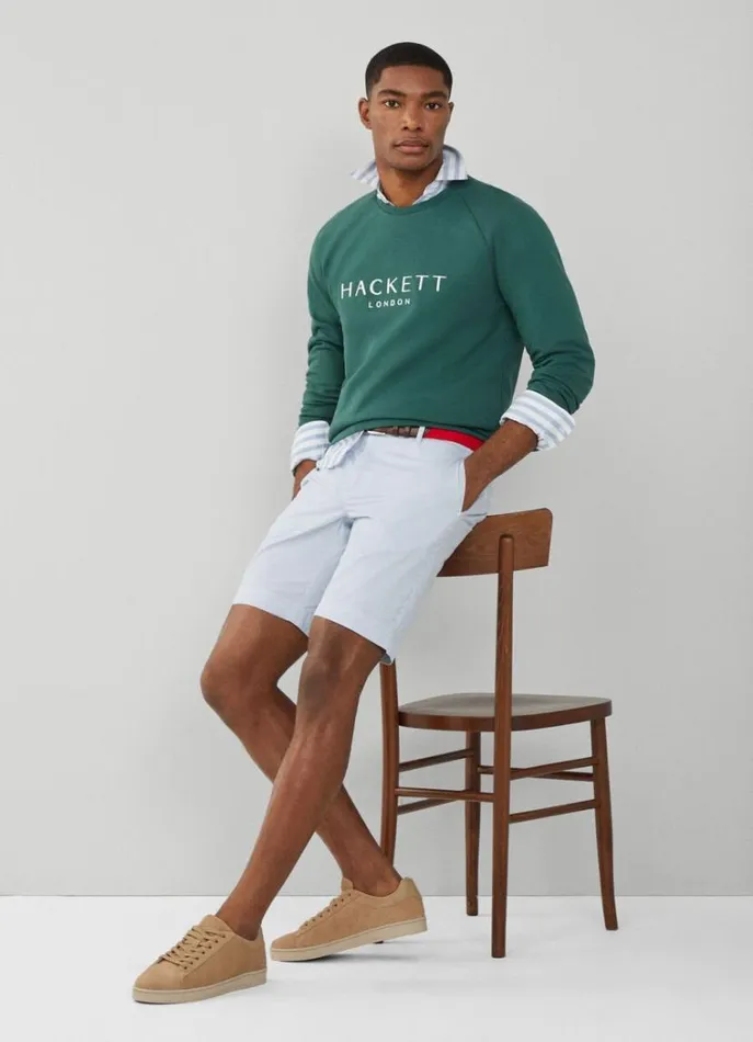 Men Sweatshirts Hackett London Classic Fit Heritage Sweatshirt Green