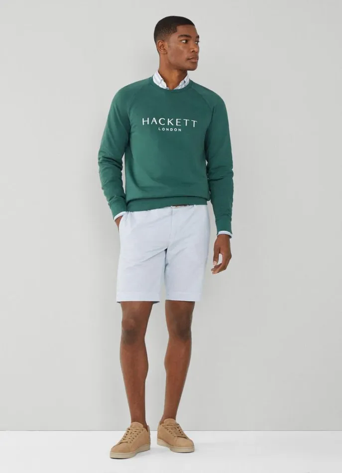 Men Sweatshirts Hackett London Classic Fit Heritage Sweatshirt Green
