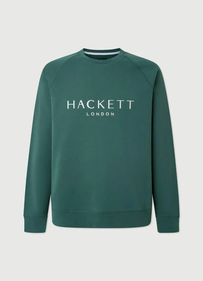 Men Sweatshirts Hackett London Classic Fit Heritage Sweatshirt Green