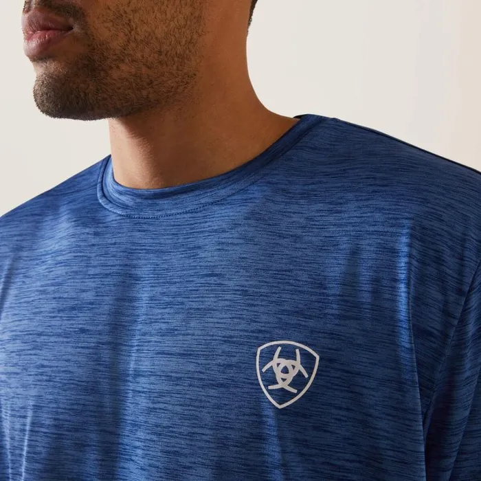 Men TShirts and Polos Ariat Charger Ariat Proud Shield TShirt Monaco Blue Men TShirts and Polos Ariat Charger Ariat Proud Shield TShirt Monaco Blue