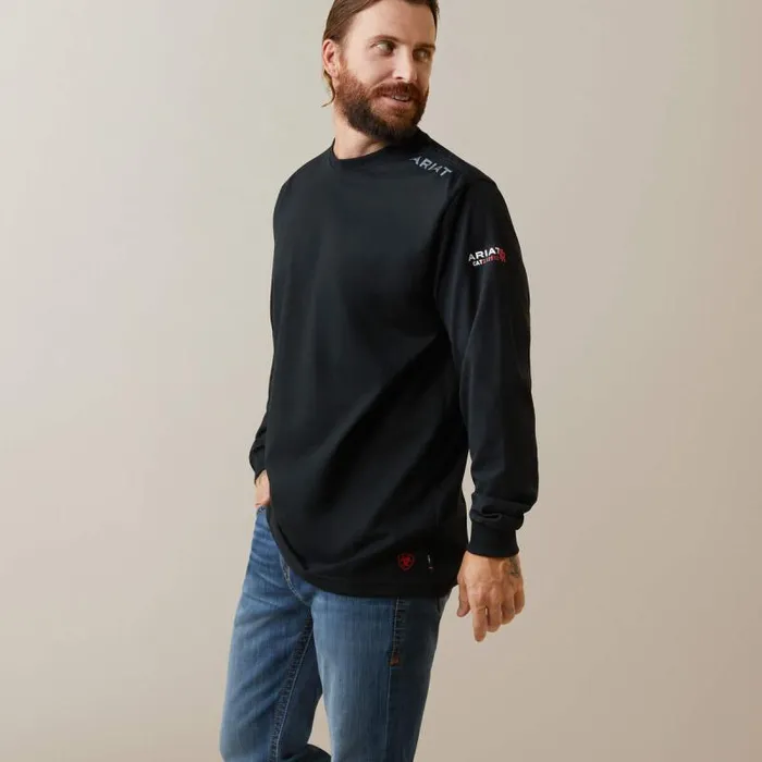 Men TShirts and Polos Ariat FR Raising The Flag TShirt Black Men TShirts and Polos Ariat FR Raising The Flag TShirt Black