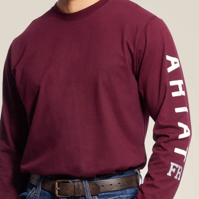 Men TShirts and Polos Ariat FR Roughneck Skull Logo TShirt Malbec Men TShirts and Polos Ariat FR Roughneck Skull Logo TShirt Malbec