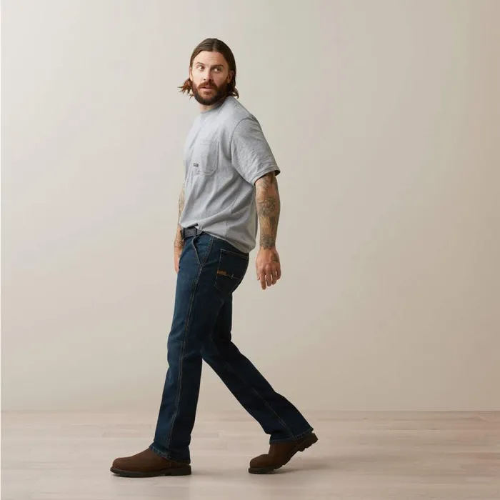 Men TShirts and Polos Ariat Rebar Cotton Strong American Outdoors TShirt Heather Grey Men TShirts and Polos Ariat Rebar Cotton Strong American Outdoors TShirt Heather Grey