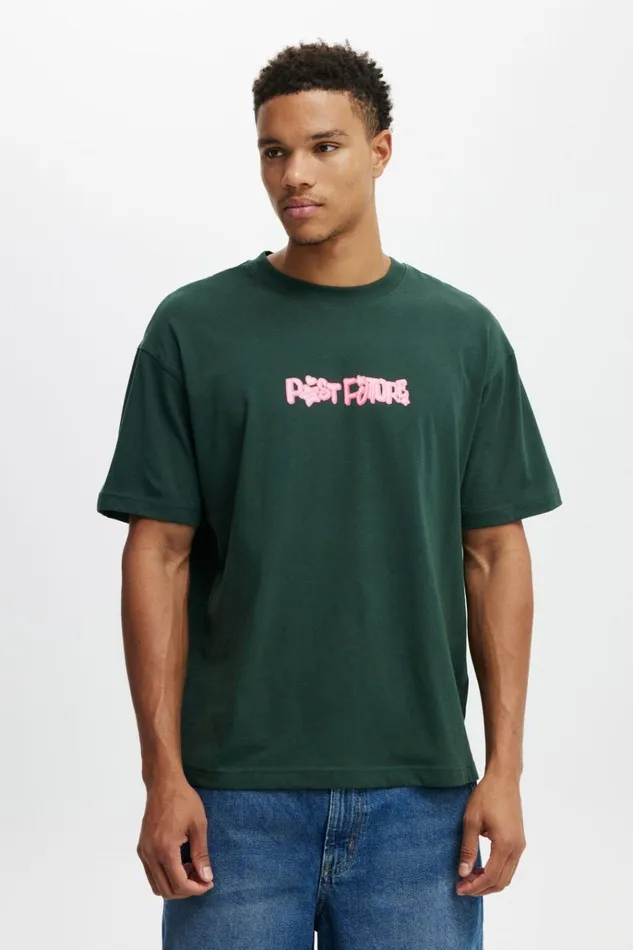 Men Tees and Tanks Cotton On Loose Fit Art TShirt Pineneedle Greenpast Future Records Men Tees and Tanks Cotton On Loose Fit Art TShirt Pineneedle Greenpast Future Records