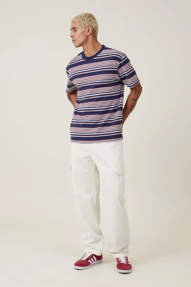 Men Tees and Tanks Cotton On Loose Fit Stripe TShirt True Mulberry Easy Stripe Men Tees and Tanks Cotton On Loose Fit Stripe TShirt True Mulberry Easy Stripe