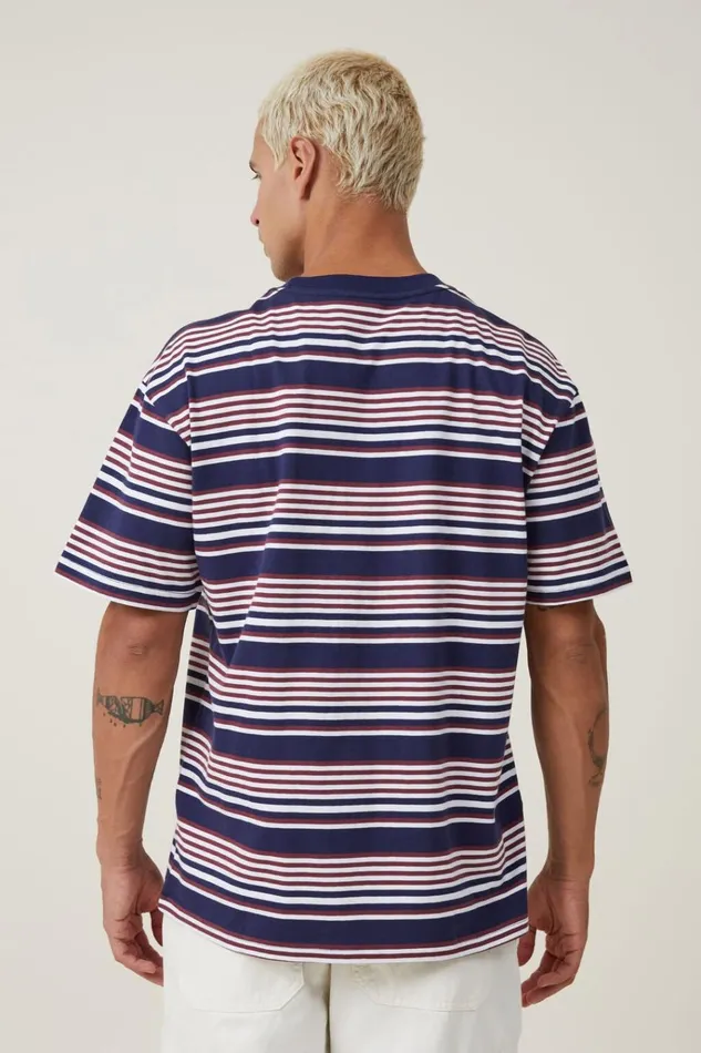 Men Tees and Tanks Cotton On Loose Fit Stripe TShirt True Mulberry Easy Stripe Men Tees and Tanks Cotton On Loose Fit Stripe TShirt True Mulberry Easy Stripe