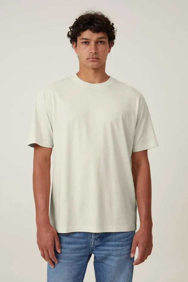 Men Tees and Tanks Cotton On Organic Loose Fit TShirt Ecru