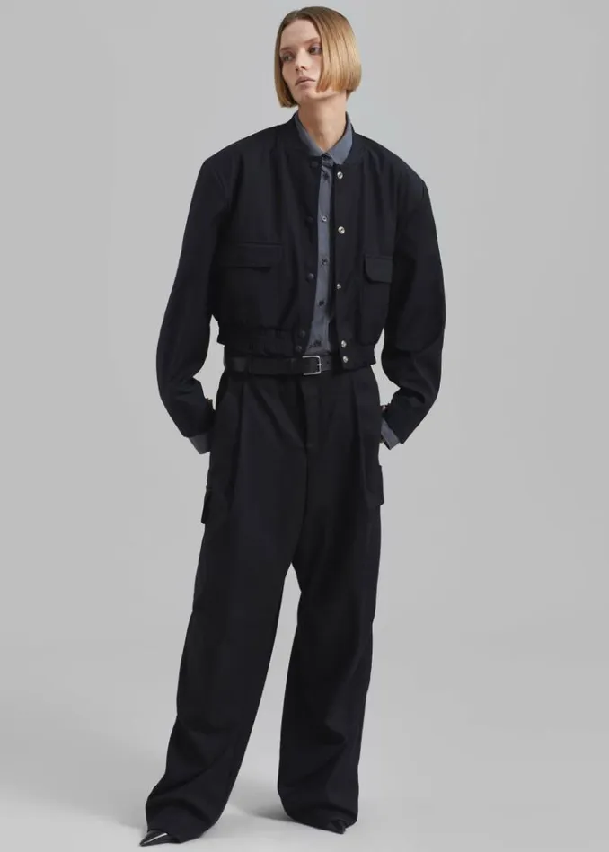 Men The Frankie Shop Flint Cargo Pants 8211 Black Black