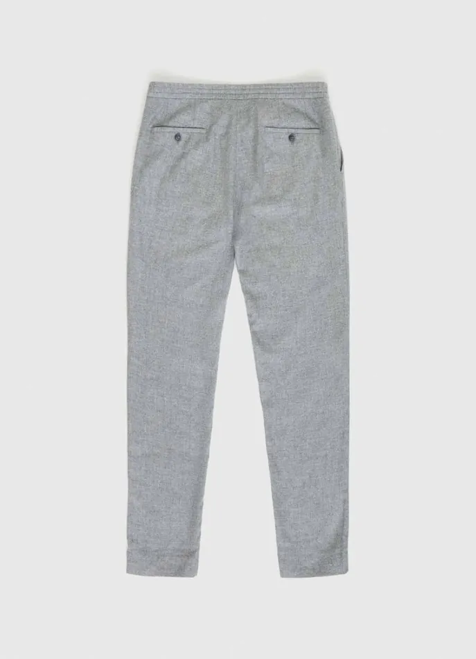 Men Trousers and Chinos Hackett London Relaxed Fit Wool And Cashmere Joggers Light Grey