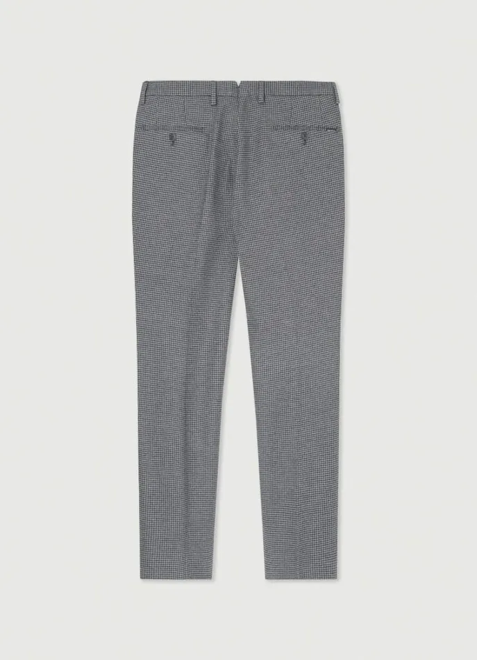 Men Trousers and Chinos Hackett London Slim Fit Houndstooth Trousers Grey