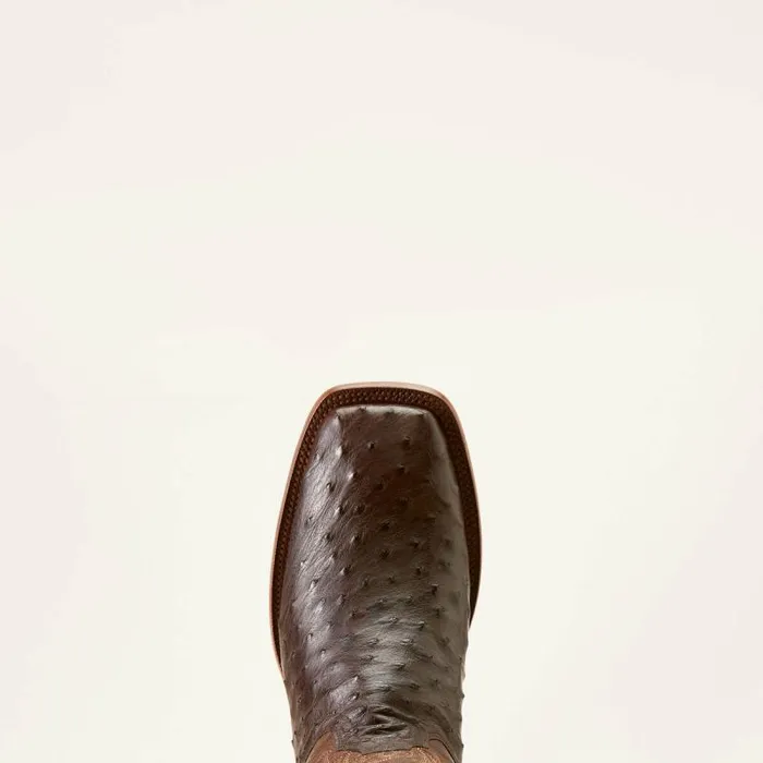 Men Western Boots Ariat Bench Made Bassett Western Boot Espresso Full Quill Ostrich Men Western Boots Ariat Bench Made Bassett Western Boot Espresso Full Quill Ostrich