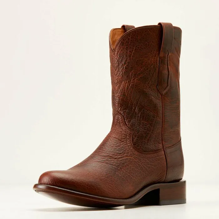 Men Western Boots Ariat Bench Made Clanton Western Boot Saddle Brown Bison