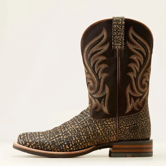 Men Western Boots Ariat Cattle Call Cowboy Boot Muddy Elephant Printdark Chocolate