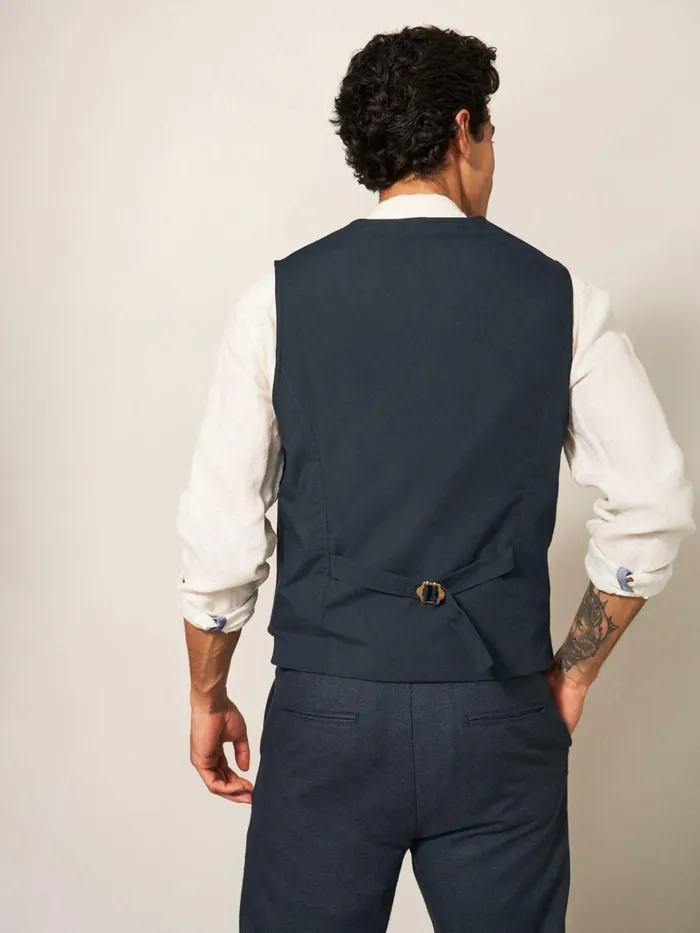 Men White Stuff Blazers Abbot Linen Regular Fit Waistcoat French Navy Men White Stuff Blazers Abbot Linen Regular Fit Waistcoat French Navy
