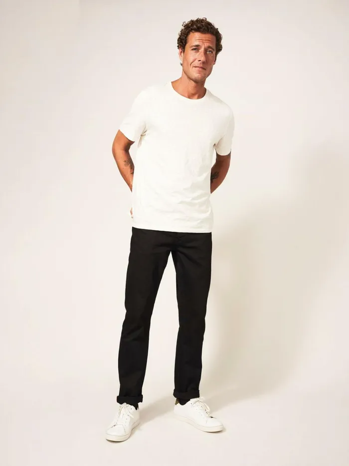 Men White Stuff Jeans Harwood Straight Jean Pure Black