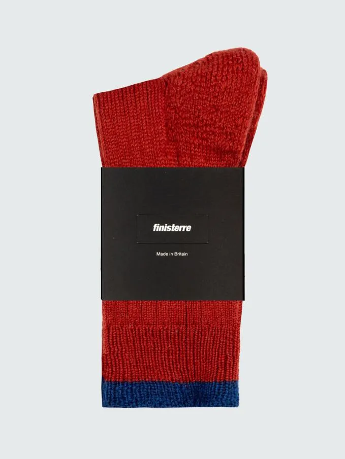 MenWomen Bosun Sock Brick Redatlantic Finisterre Socks