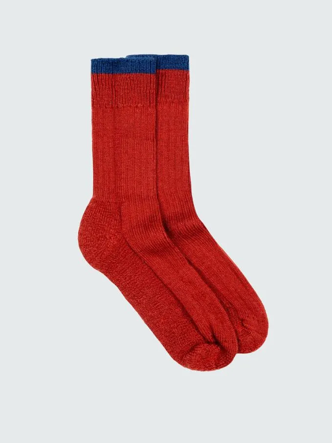 MenWomen Bosun Sock Brick Redatlantic Finisterre Socks