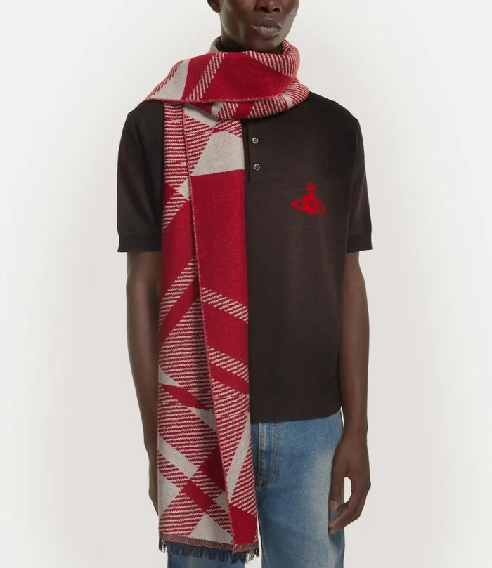 MenWomen Bruce Scarf Red Vivienne Westwood Scarves And Ponchos MenWomen Bruce Scarf Red Vivienne Westwood Scarves And Ponchos