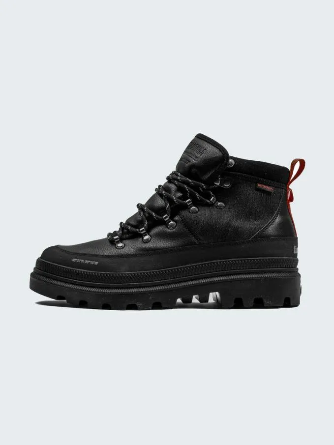 MenWomen Palladium Finisterre Pallatrooper Hiker WP Black Finisterre Footwear