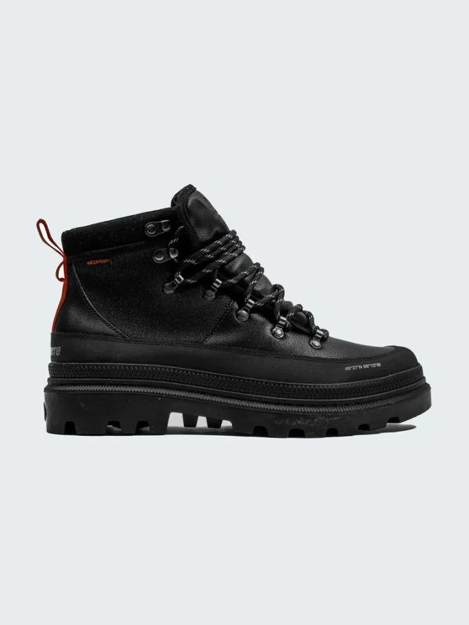 MenWomen Palladium Finisterre Pallatrooper Hiker WP Black Finisterre Footwear