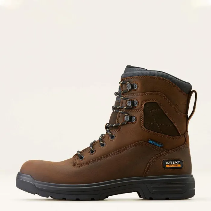 Men Work Boots Ariat Turbo 8034 Waterproof Work Boot Rich Brown Men Work Boots Ariat Turbo 8034 Waterproof Work Boot Rich Brown