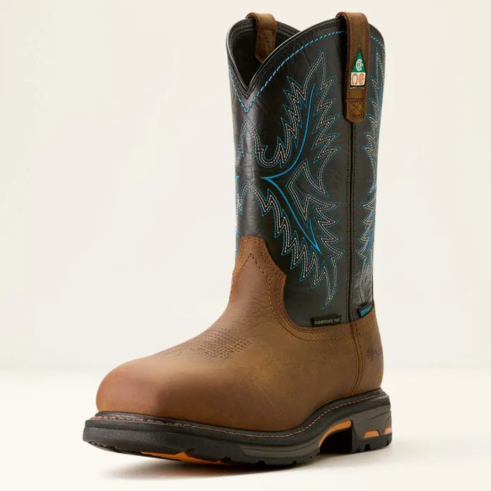 Men Work Boots Ariat WorkHog CSA Waterproof Composite Toe Work Boot Tumbled Barktwilight Men Work Boots Ariat WorkHog CSA Waterproof Composite Toe Work Boot Tumbled Barktwilight