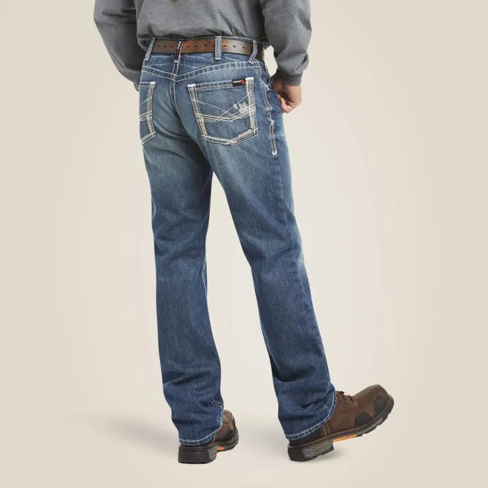 Men Workwear Ariat FR M4 Relaxed Ridgeline Boot Cut Jean Glacier Men Workwear Ariat FR M4 Relaxed Ridgeline Boot Cut Jean Glacier
