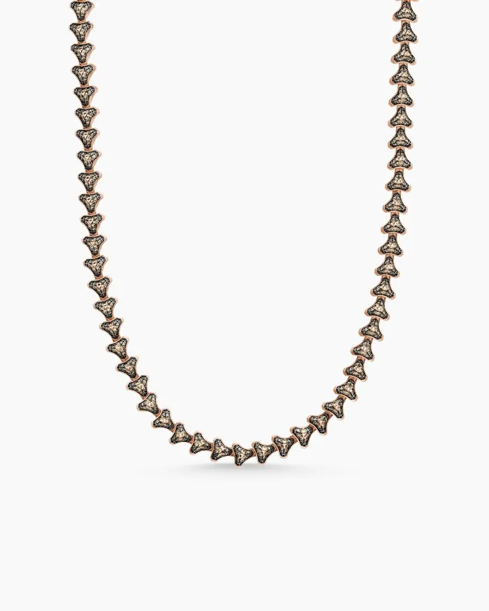 Mens Armory Necklace In 18K Rose Gold 95mm Men David Yurman Chains