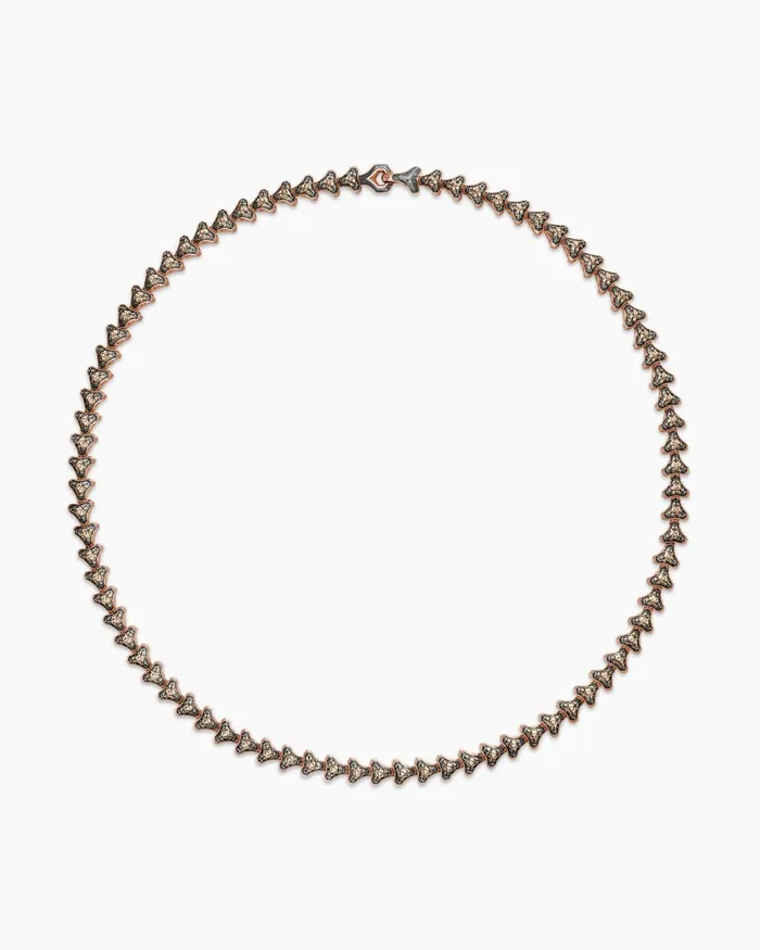 Mens Armory Necklace In 18K Rose Gold 95mm Men David Yurman Chains Mens Armory Necklace In 18K Rose Gold 95mm Men David Yurman Chains